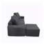 Canapé modulaire convertible convertible en microfibre-459452610