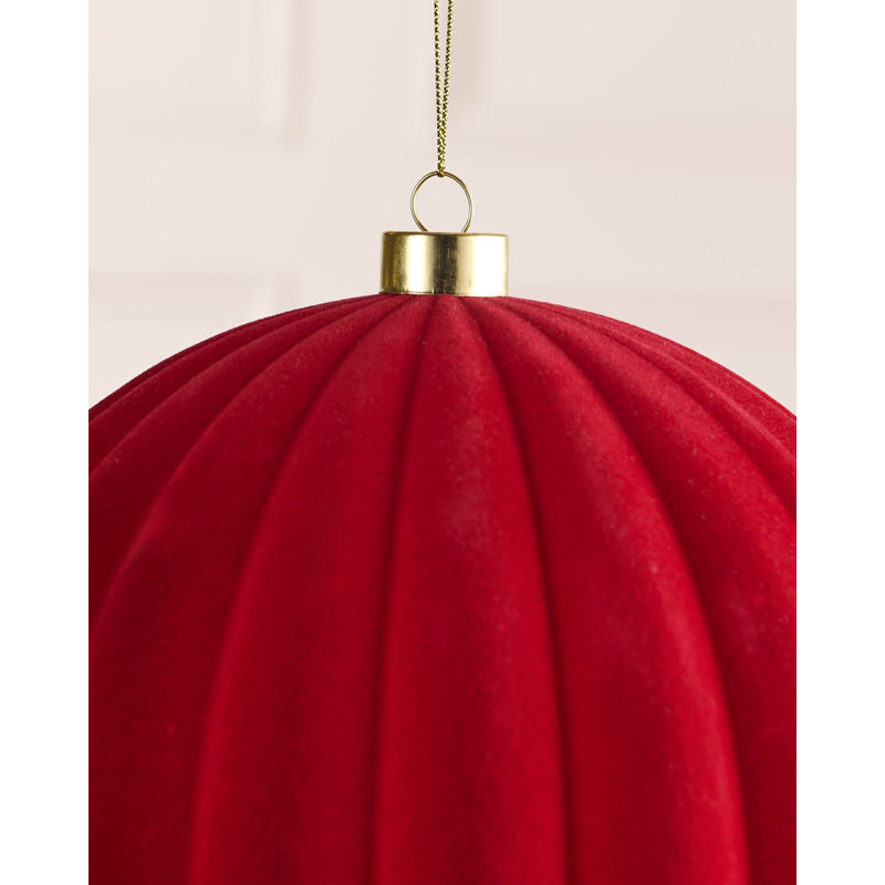 Polystyrene Shatterproof Bauble, 22.6 cm H x 20 cm W x 20 cm D, Red