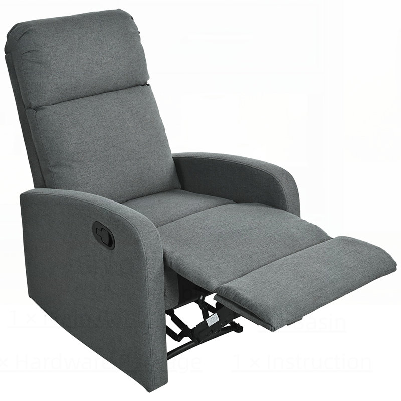 Fauteuil de cinéma maison inclinable manuel moderne avec dossier réglable pour un confort et un style ultimes