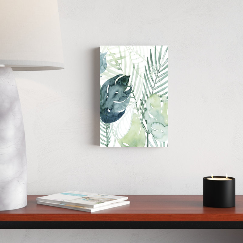 «Palm P pièces I», peinture sur toile, H 12 po x l 8 po