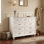 Commode décorative 60 tiroirs 60 po avec poignées en métal