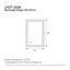 Miroir de salle de bain 24 po x 36 po à DEL (miroir inclus seulement)-1394351707