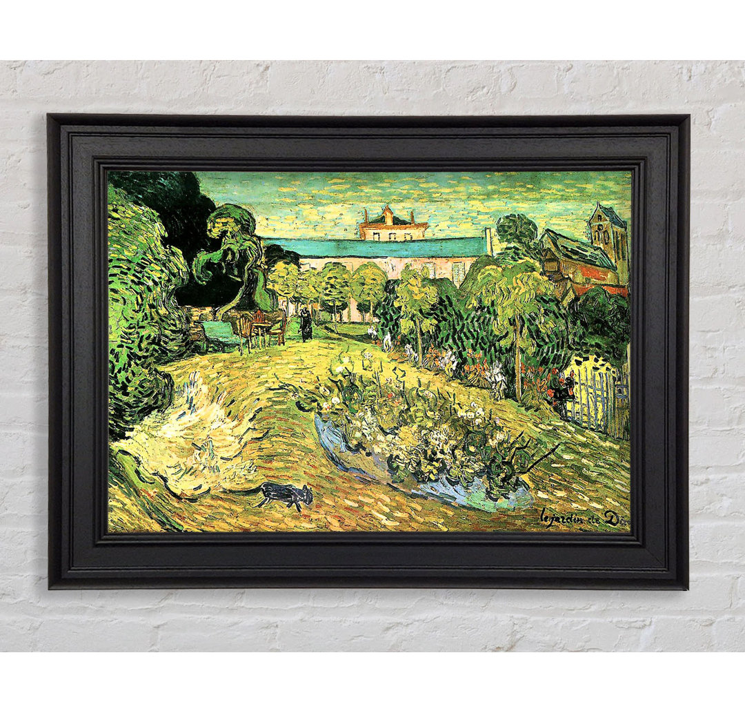 Van Gogh Der Garten von Daubigny Gerahmter Druck