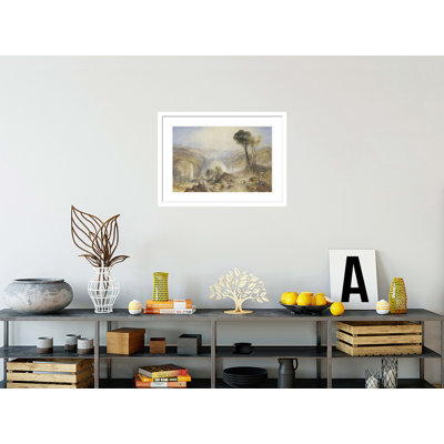 «Oberwesel» par Joseph Mallord William Turner, impression giclée sur cadre