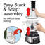 Robot culinaire spiralant et empilable Hamilton Beach® Capacité de 12 tasses