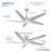 Switch 60" Led Smart Dual Mount Ceiling Fan-116794783-116794779