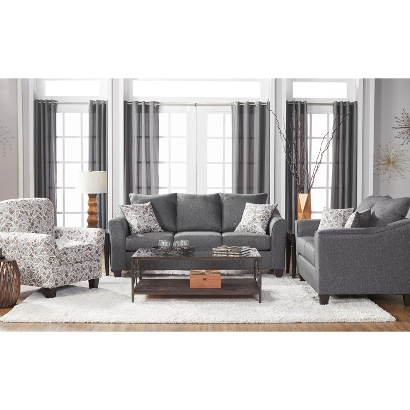 Sahra Upholstered 82'' Sofa, Becker Granite