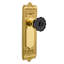 Black Crystal Interior Mortise Door Knob with Egg & Dart Long Plate-1352487659-1352487670
