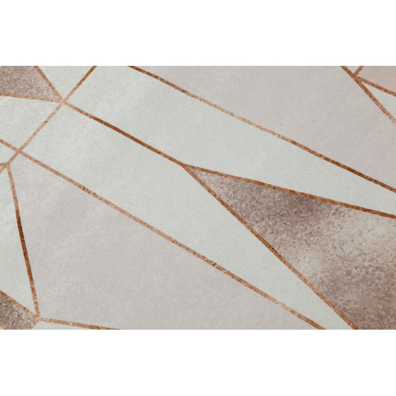 Soft Hall Carpet 2.6 x 4.9 Feet | 100% Polyester, 0.04 in Pile Height | Antibacterial, Non-Slip Underside | Woven with 3D Digital Printing | Machine Washable | Durable & Stylish for Entryways & Living Rooms