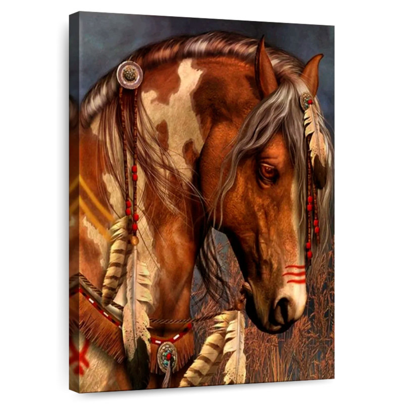 Brown Quarter Horse, 30" H x 20" W