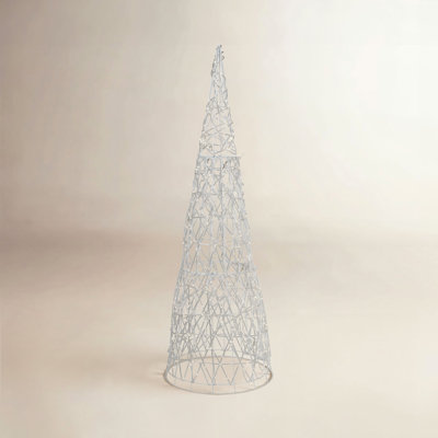 Twinkling 480 LED Christmas Cone Tree with Warm White & Cold White Lights