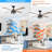 Cassio 52" 4-Blade Ceiling Fan with Remote and Light Kit Included