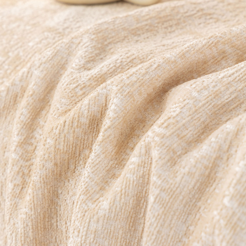 Housse pour canapé Elegant Nordic Chenille, Beige, H 71 po x l 134 po