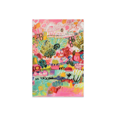 Boho Garden III sur plastique / acrylique par Karen Fields, peinture