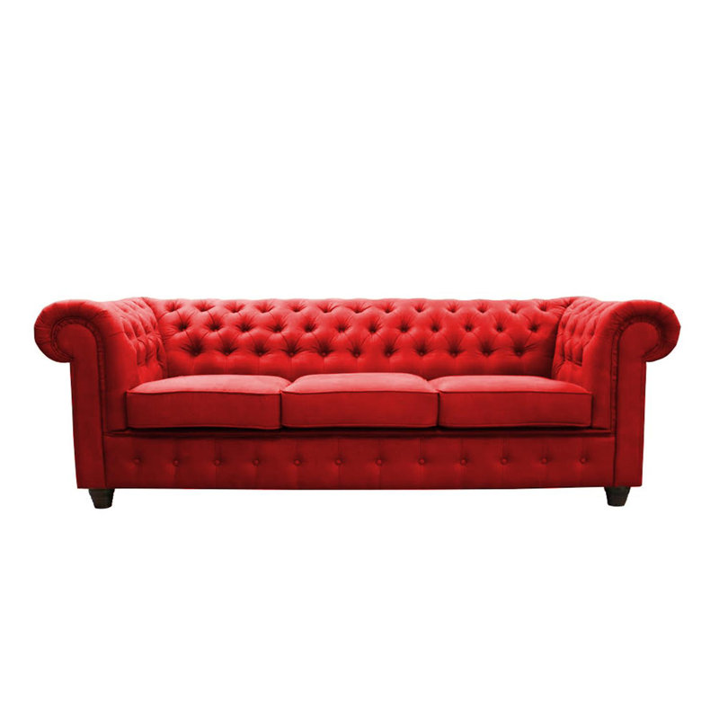 Yanley 3 Seater Sofa, Red