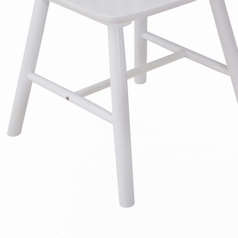 4 Pieces Of Solid Wood Dining Chair, White