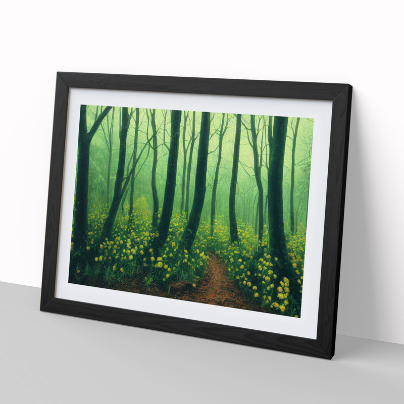 Amazing Spring Forest - Framed Print, Black Framed, 46cm H x 64cm W x 2cm D
