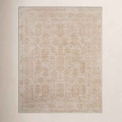 Loralai Traditional Oriental Tan Area Rug