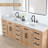 Ceres 84"  Engineered Stone Double Bathroom Vanity Top with Sink