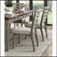 Ensemble de chaises d'appoint de style traditionnel gris à finition grise 2 pièces