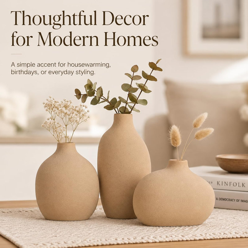 Table Vase, Tan