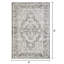 Tapis oriental gris en polypropylène tissé à la main Raghdah-1401702521