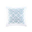 4 pièces de courtepointe blanche à volants, mélange de coton avec coussin brodé à volants, 90% décoratif-125560810