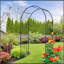 Arche de jardin en métal L42,24 po x l 17,52 po x H85,82 po