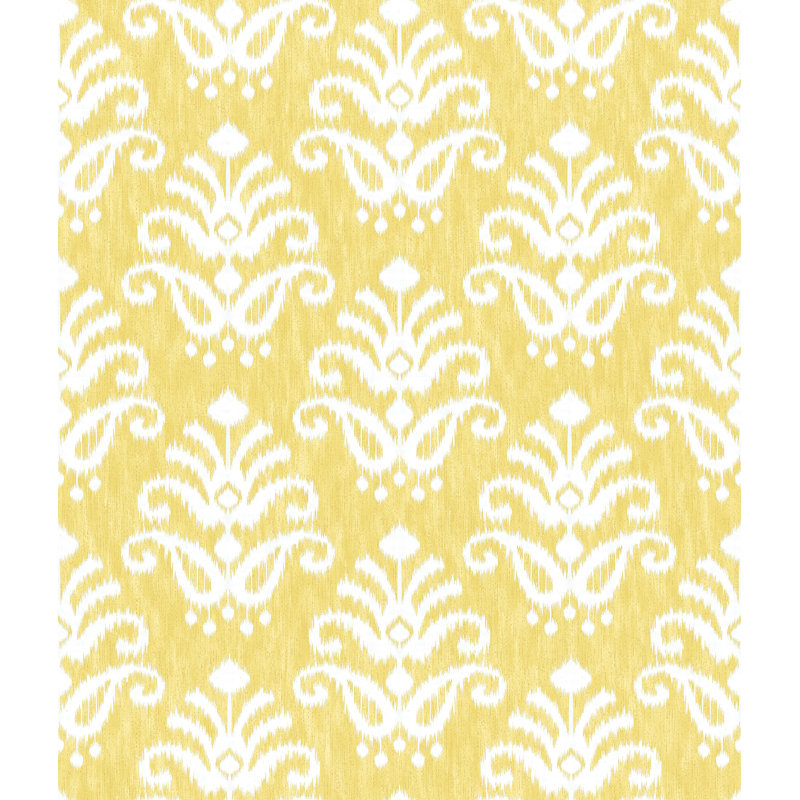 Rouleau de papier peint L 33 pi x l 20,5 po Hymes, Jaune
