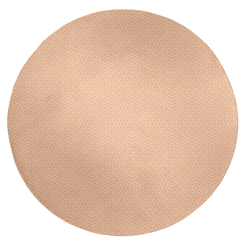 Chenille Geometric Indoor Rug, Round 5'