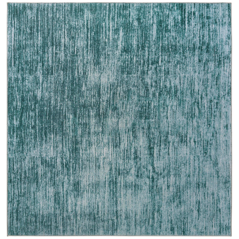 Ikhasa Chenille Abstract Indoor Rug, Square 7'7"