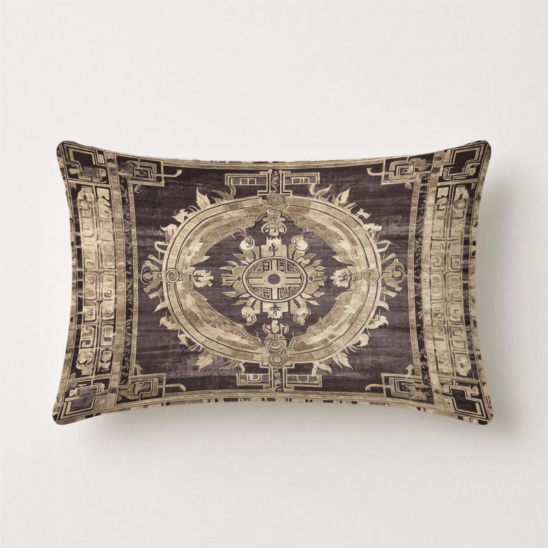 Temple Shadows Indoor And Outdoor Throw Pillow, Rectangle 14"H x 20"W