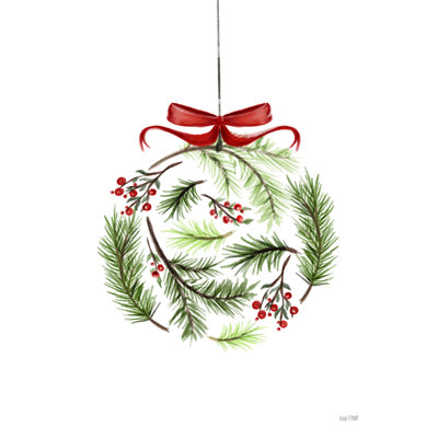 «Evergreen Ornament III» par House Fenway - impression sur toile tendue