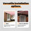 Ebern Designs Polyester Cover Retractable Patio Awning-946425490-946425482