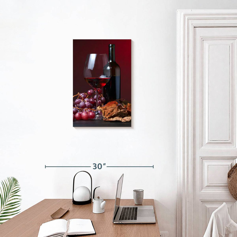 Vin rouge d'automne Yarlin, H 24 po x l 16 po