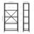 Camryn 4-Tier Steel and Glass Etagere Bookcase-1362721358