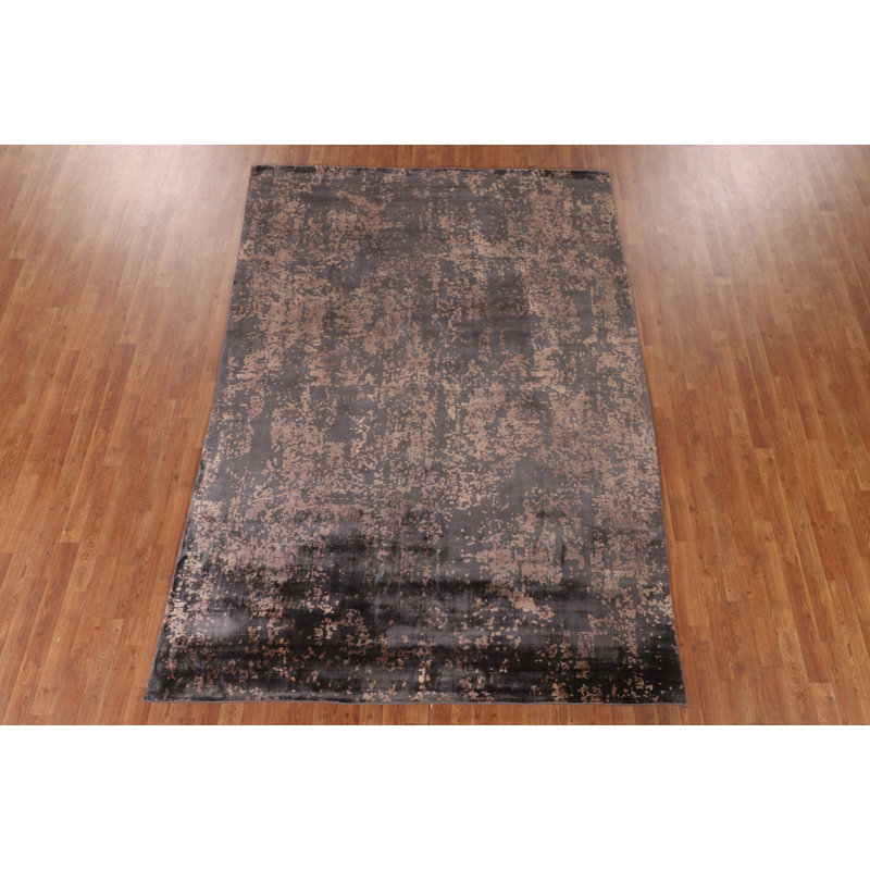 Modern Abstract Oriental Area Rug 7x9