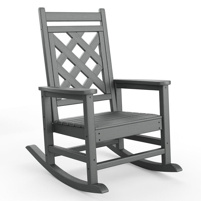 Fauteuil à bascule 40 po gris