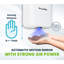 Hemlock Commercial Brushed Stainless Steel Automatic 240V Electric Hand Dryer with Wall Guard
