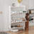 20 Pair Shoe Storage Cabinet With 2 Drawers and Adjustable Shelves-539896804