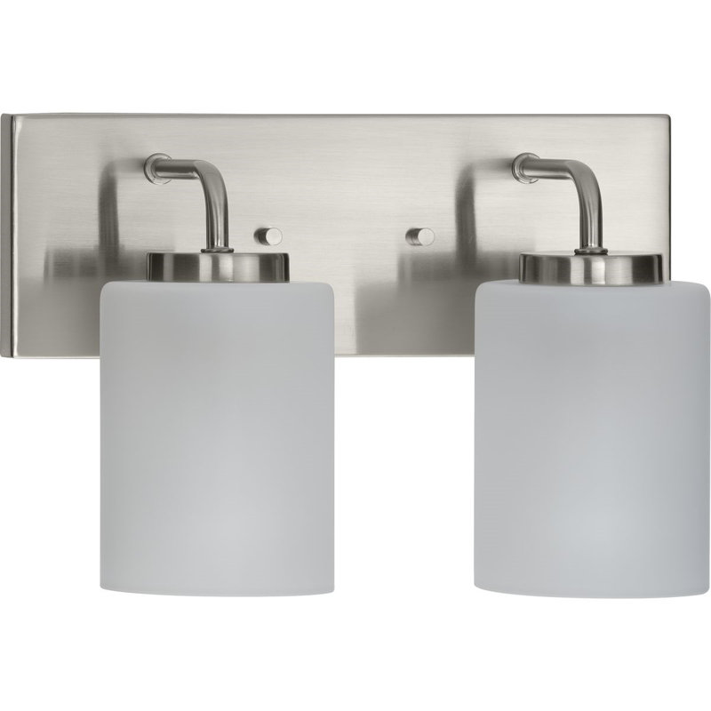 2 - Light Dimmable Vanity Light, Brushed Nickel