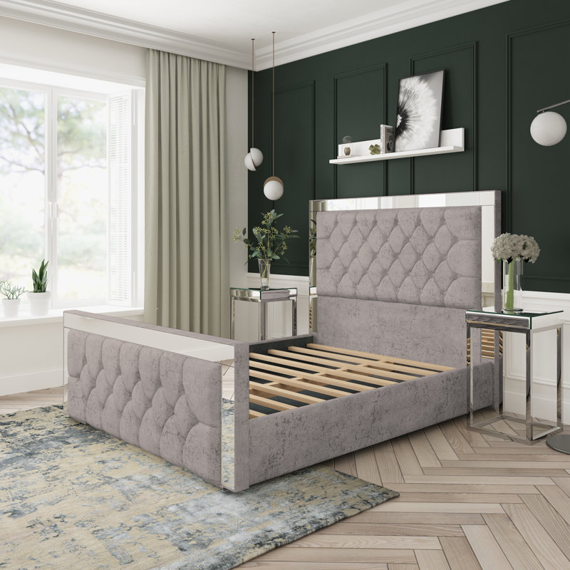 Upholstered Divan Bed, Super King (6'), Steel