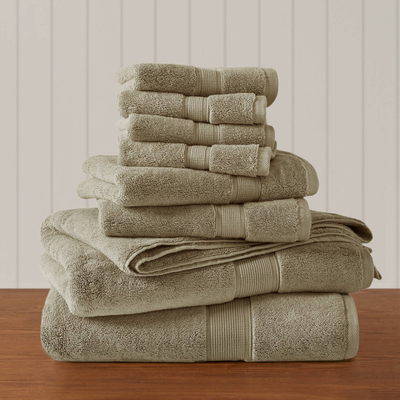 800GSM Ultra-Soft 100% Cotton Absorbent Towel Set, Beige