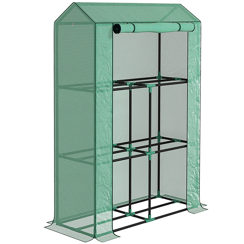 3 Ft W x 1.5 Ft D Mini Greenhouse, White