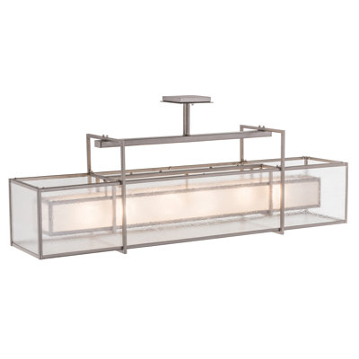 Nelson 6 - Light Matte Clear Unique/Statement Pendant