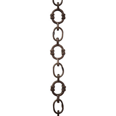 Decorative Round Welded Links with X Design Chain