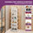 Freestanding 6 Tier 360°Rotating Shoe Rack Tower Revolving Lazy Susan Shoe Organizer Rack Round Spinning Shoe Display