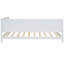 Lit de jour de style moderne Mid-Century / Blanc - Bois massif pour lit de chambre à coucher au look élégant-1352232768-1352232769