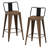 Metal Counter And Bar Stools-1844655996