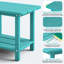 Ensemble de chaises berçantes 3 pièces Hdpe pour l'extérieur avec table d'appoint-1269844461
